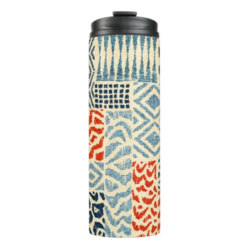 Patchwork Hand Drawn Textures Collection Thermal Tumbler