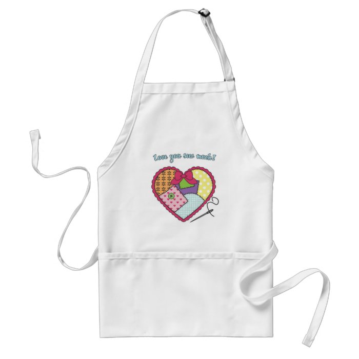 Patchwork Heart   Love you sew much Aprons