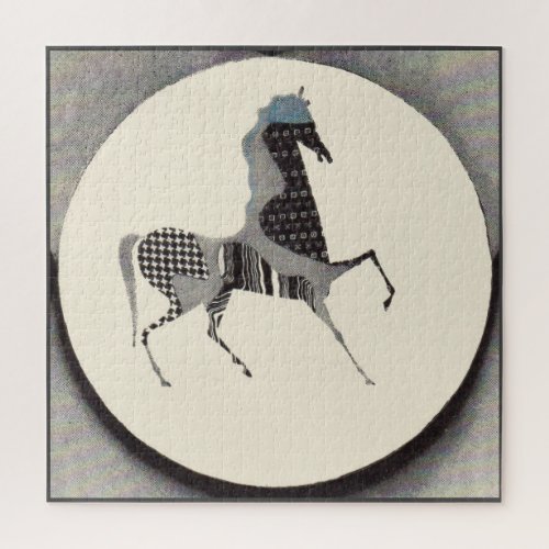  patchwork horse print jigsaw puzzle