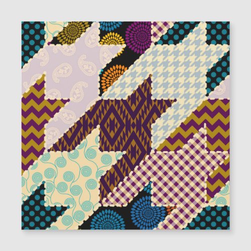 Patchwork Hounds_tooth Vintage Seamless Backgroun