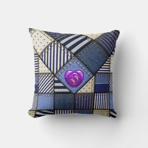 Patchwork IMAGE Throw Pillow