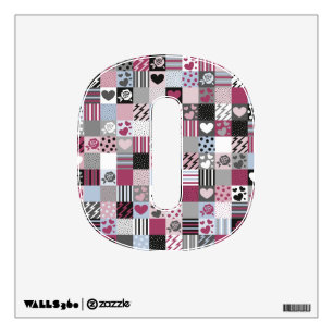 Patchwork Letter  Wall Decal