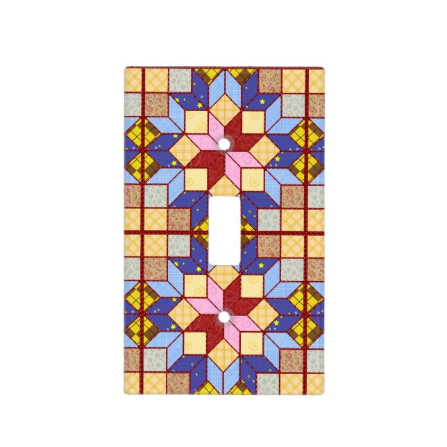 Patchwork Light Switch Cover (Front)