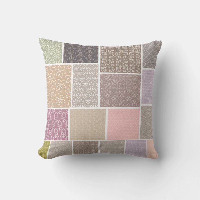 Patchwork Multi Design Pillow (Front)