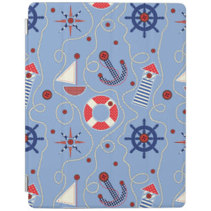 Patchwork Nautical Design iPad Smart Cover