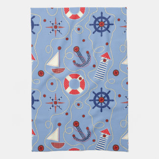 Patchwork Nautical Design Towel