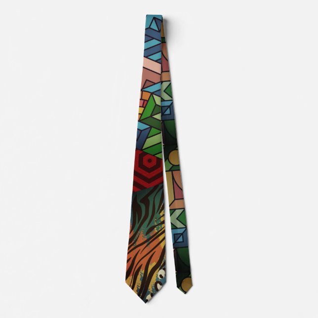 patchwork neck tie (Front)