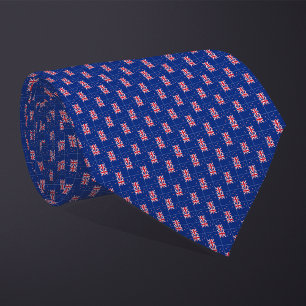 Patchwork New Zealand Flag Pattern Neck Tie