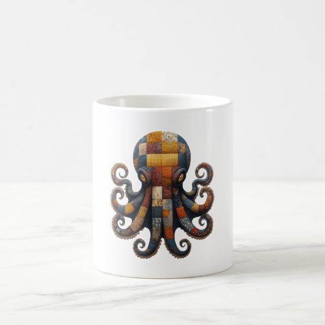 Patchwork Octopus Mug (Center)