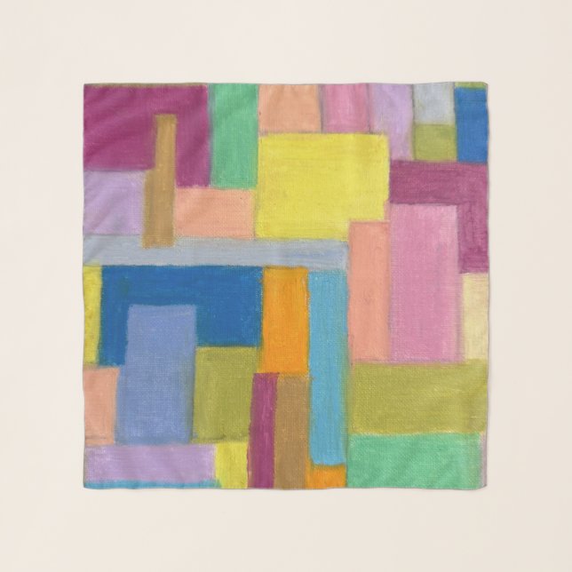 Patchwork of Joy Chiffon Scarf (Front)