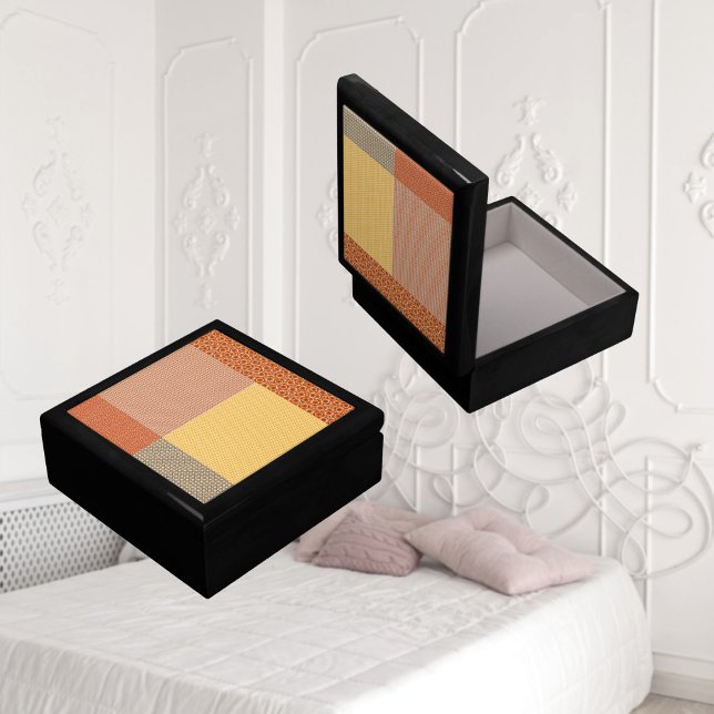 Patchwork Of Patterns 1 Jewelry Keepsake Box (Creator Uploaded)