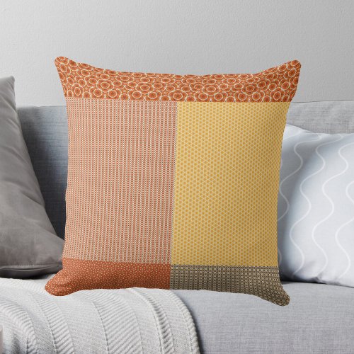 Patchwork Of Patterns 1 Throw Pillow