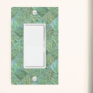 Patchwork of Sea Green Water Wall Plate