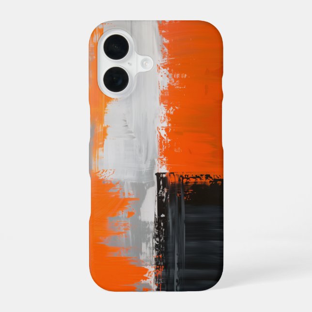 Patchwork Orange iPhone Case (Back)