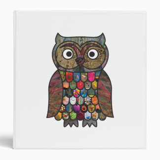 Patchwork Owl 3 Ring Binder