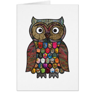 Patchwork Owl Cards