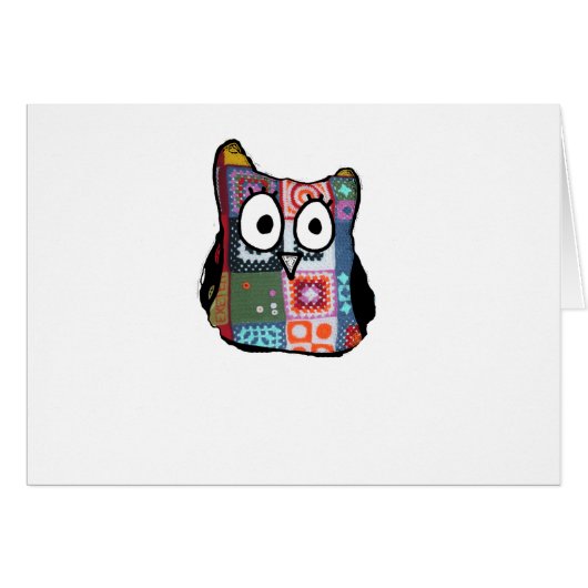 Patchwork Owl Cards (Front Horizontal)