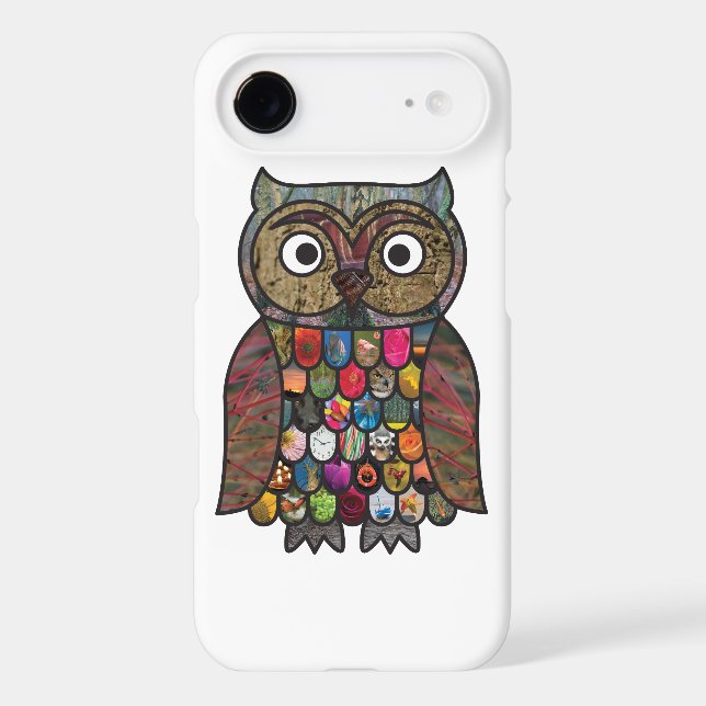 Patchwork Owl Case-Mate iPhone Case (Back)