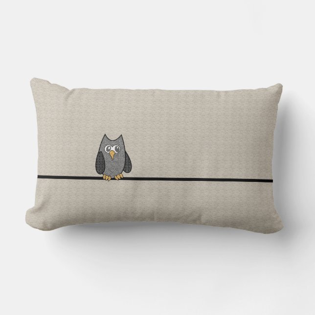 Patchwork Owl Pillow (Front)
