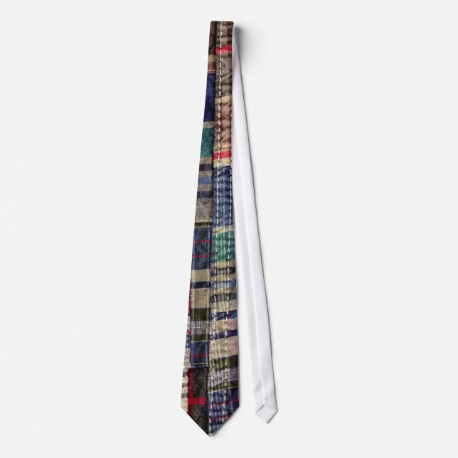 Patchwork Plaid 1 Neck Tie (Front)