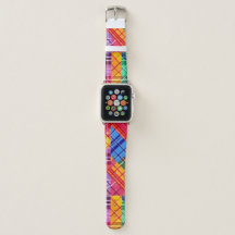 Patchwork Plaid Apple Watch Band