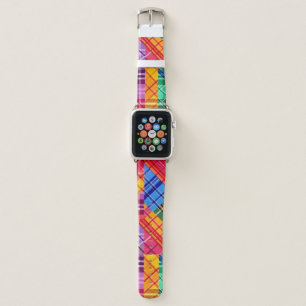 Patchwork Plaid Apple Watch Band