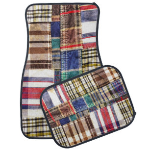 Patchwork Plaid / Tartan Car Mat