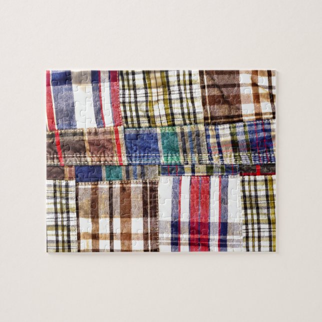 Patchwork Plaid / Tartan Jigsaw Puzzle (Horizontal)