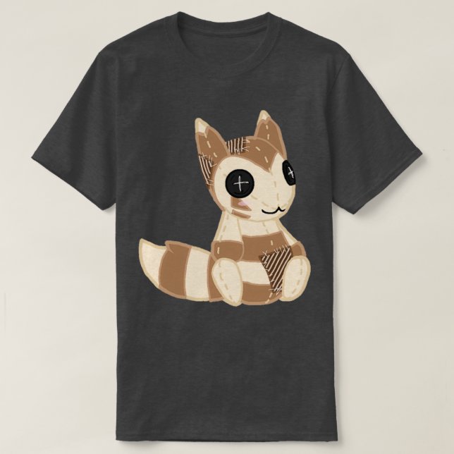 Patchwork Pocket Monsters Plush Furret  T-Shirt (Design Front)