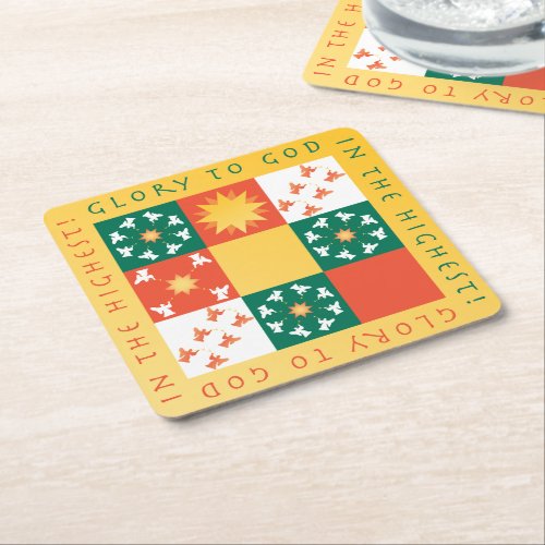 Patchwork Praise Christmas Party Coasters