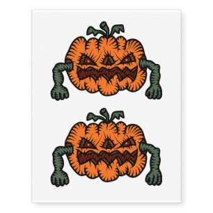 Patchwork Prowler Halloween Temporary Tattoos
