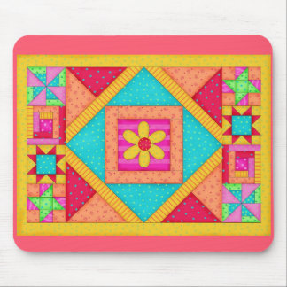 Patchwork Quilt Art Mousepad