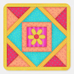 Patchwork Quilt Block Sticker