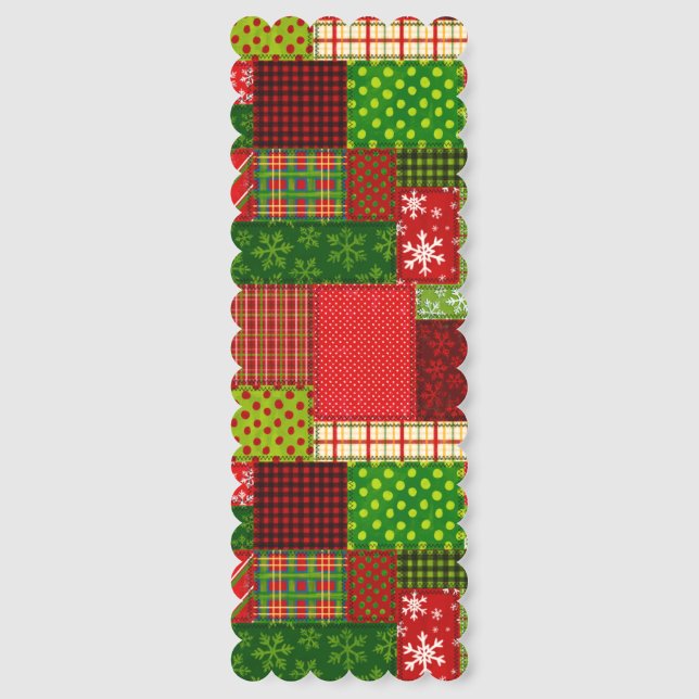 Patchwork Quilt Bookmark (Front)