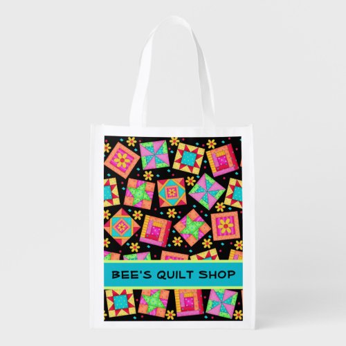 Patchwork Quilt Business Promotion Art Grocery Bag