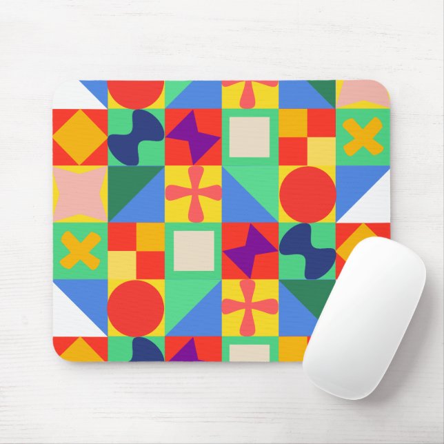 Patchwork Quilt  Mouse Pad (With Mouse)