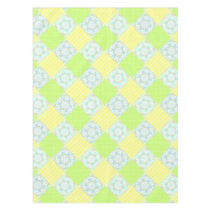 Patchwork quilt ornamental retro vintage floral ye tablecloth