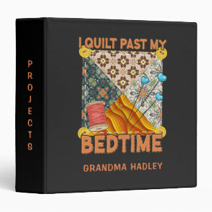 Patchwork Quilt Personalized Project 3 Ring Binder