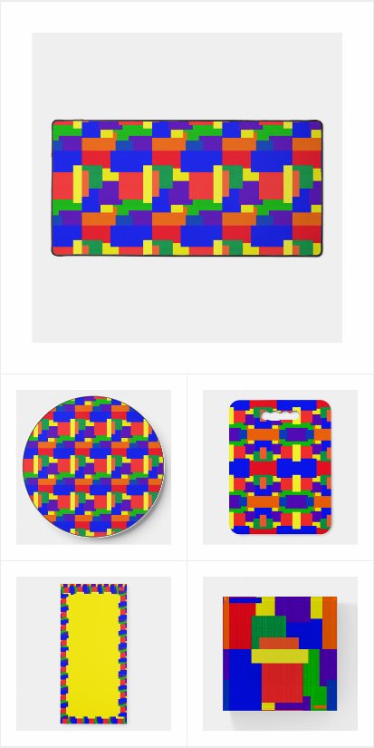 Patchwork Quilt Rainbow Resist Design