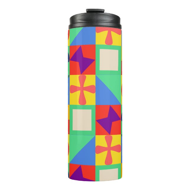 Patchwork Quilt  Thermal Tumbler (Front)