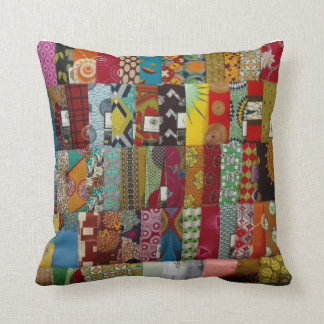 Patchwork Quilt Throw Pillow