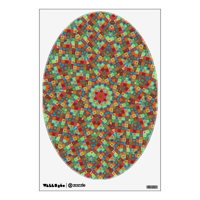 Patchwork Quilt Toilet Lid Decal (Front)