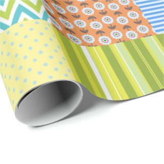 Patchwork Quilt Wrapping Paper