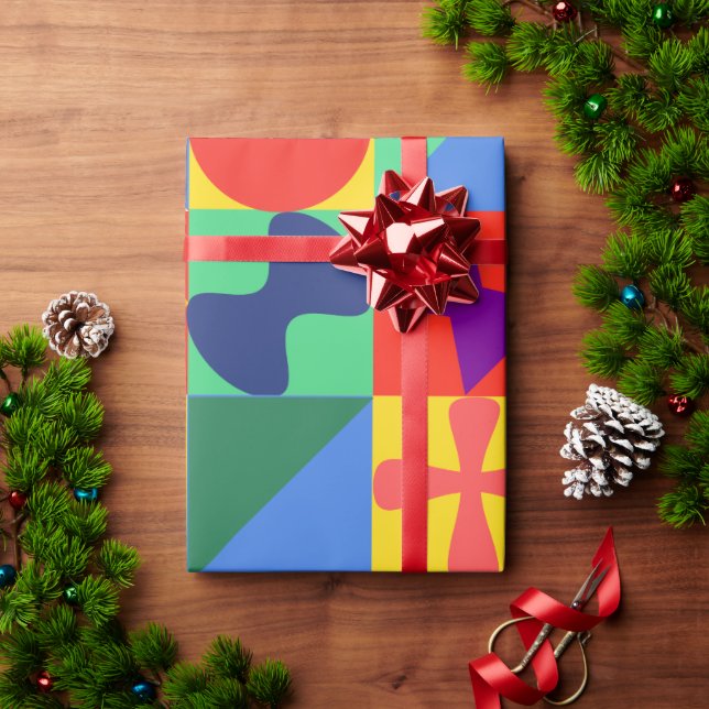 Patchwork Quilt  Wrapping Paper (Holiday Gift)