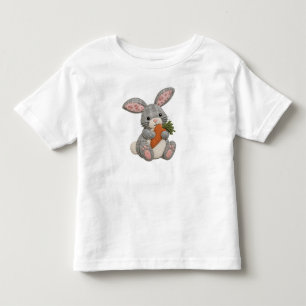 Patchwork Rabbit Quilted Cottagecore Bunny Design Toddler T-shirt