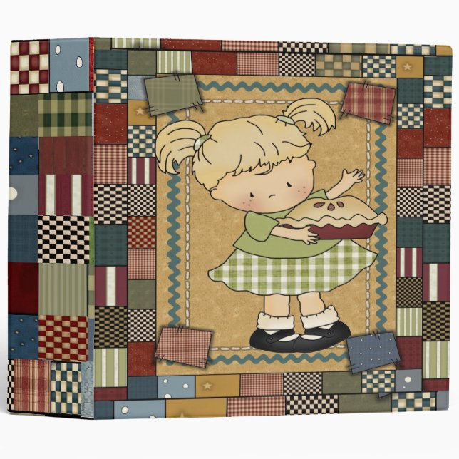 Patchwork Recipe Binder / 2 Inch (Front/Spine)