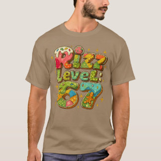 Patchwork Rizz Level 67 Funny Gamer Design foreens T-Shirt