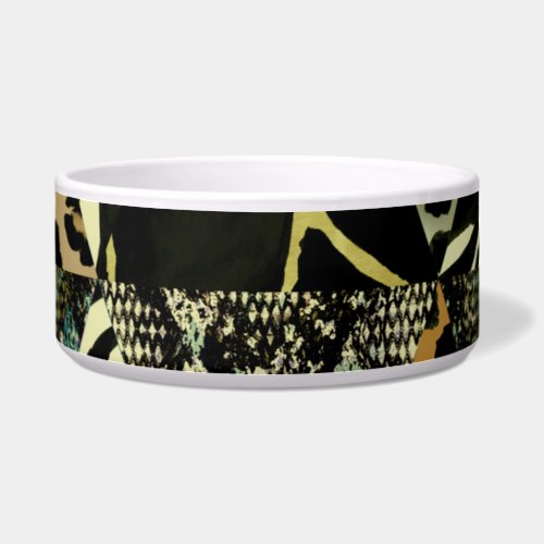 Patchwork Safari Watercolor Animal Print Bowl