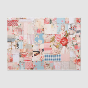 Patchwork Shabby Chic Tissue Paper