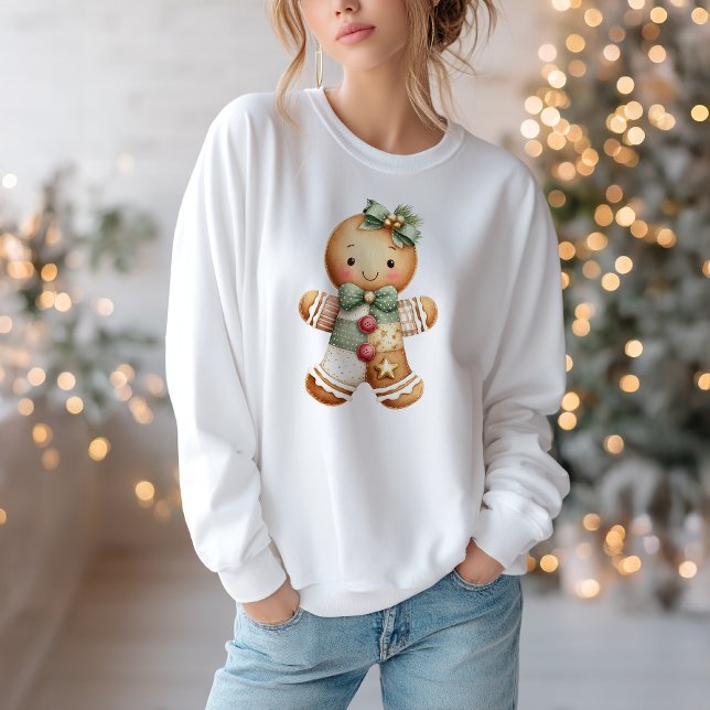 Patchwork Snowman Christmas Sweatshirt (Creator Uploaded)